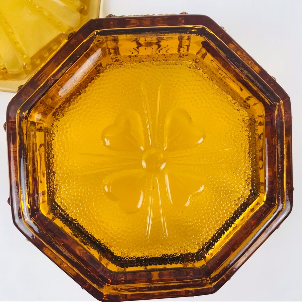 Vintage Amber Imperial Glass Candy Dish - Picture 14 of 15